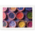 Rainbow of powdered colors in hand-thrown bowls.

