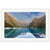 Lake and mountain portrait with reflection and terrain pinpointed.

