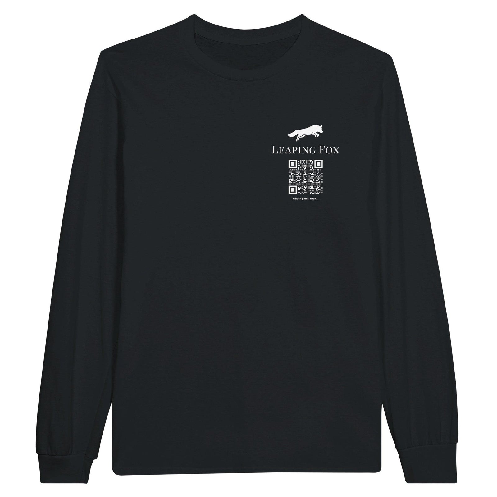 leeping fox qr code sweatshirt