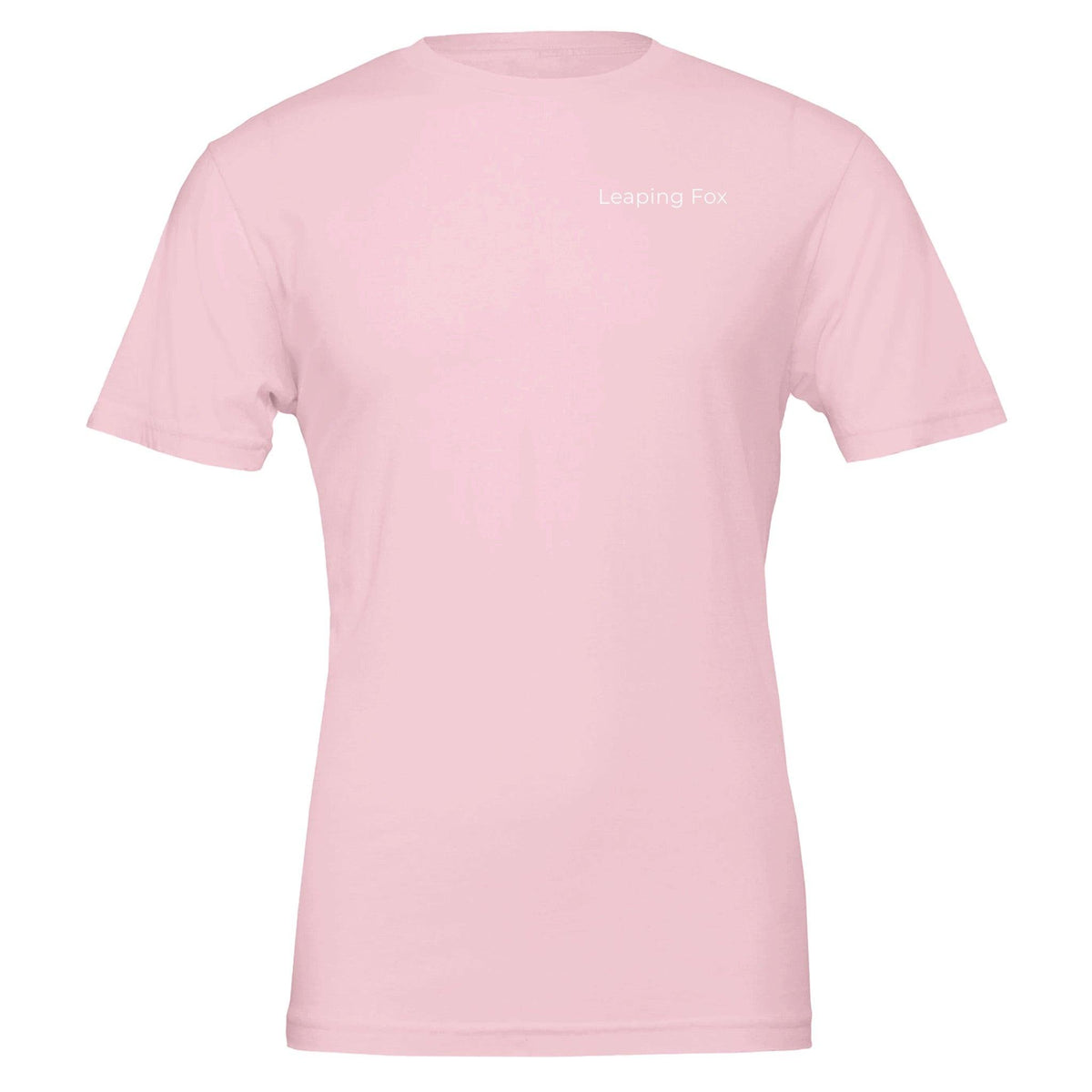 leeping fox pink t-shirt back