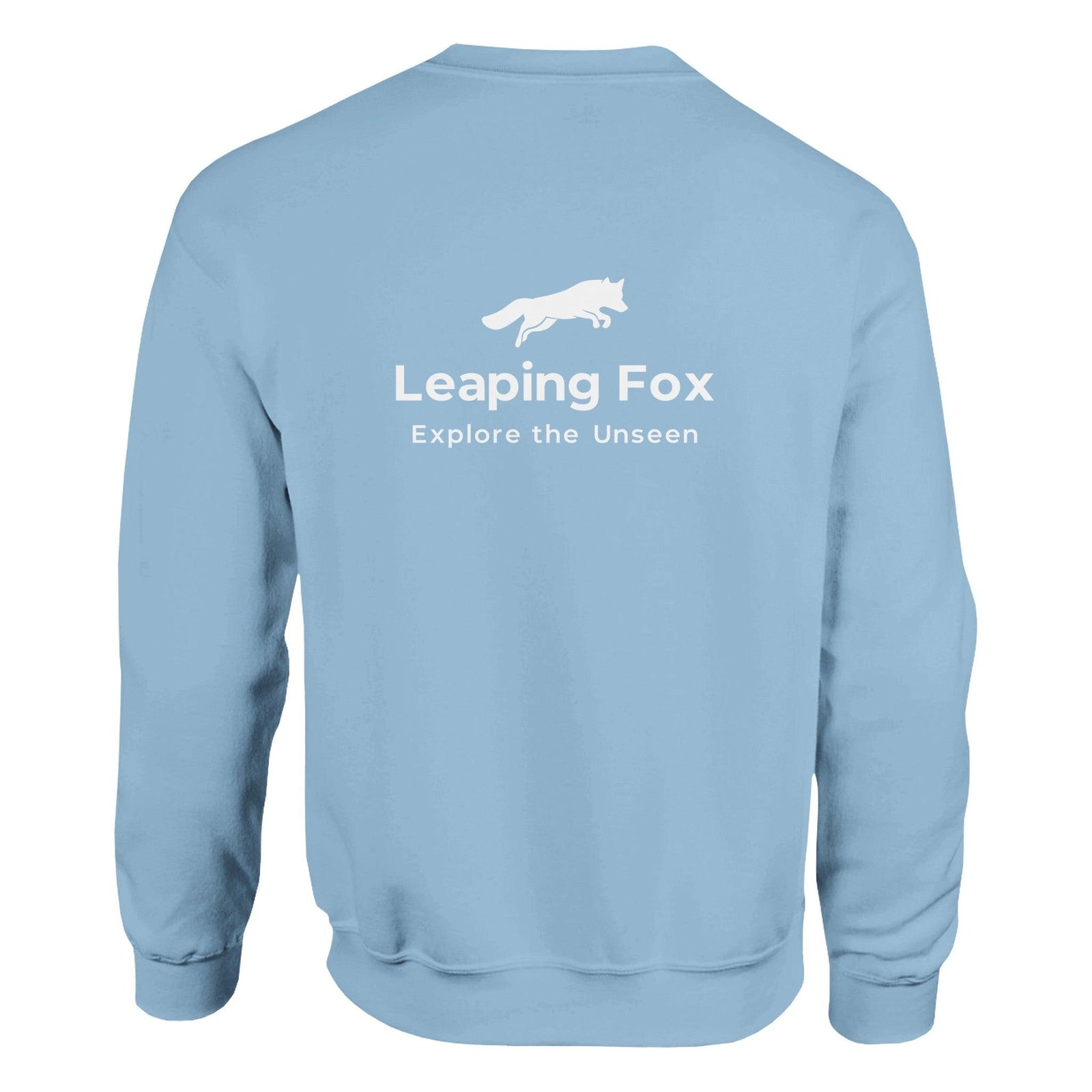 leeping fox light blue sweatshirt