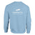 leeping fox light blue sweatshirt