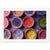 Terracotta bowls showcasing vibrant color palettes in framed art.

