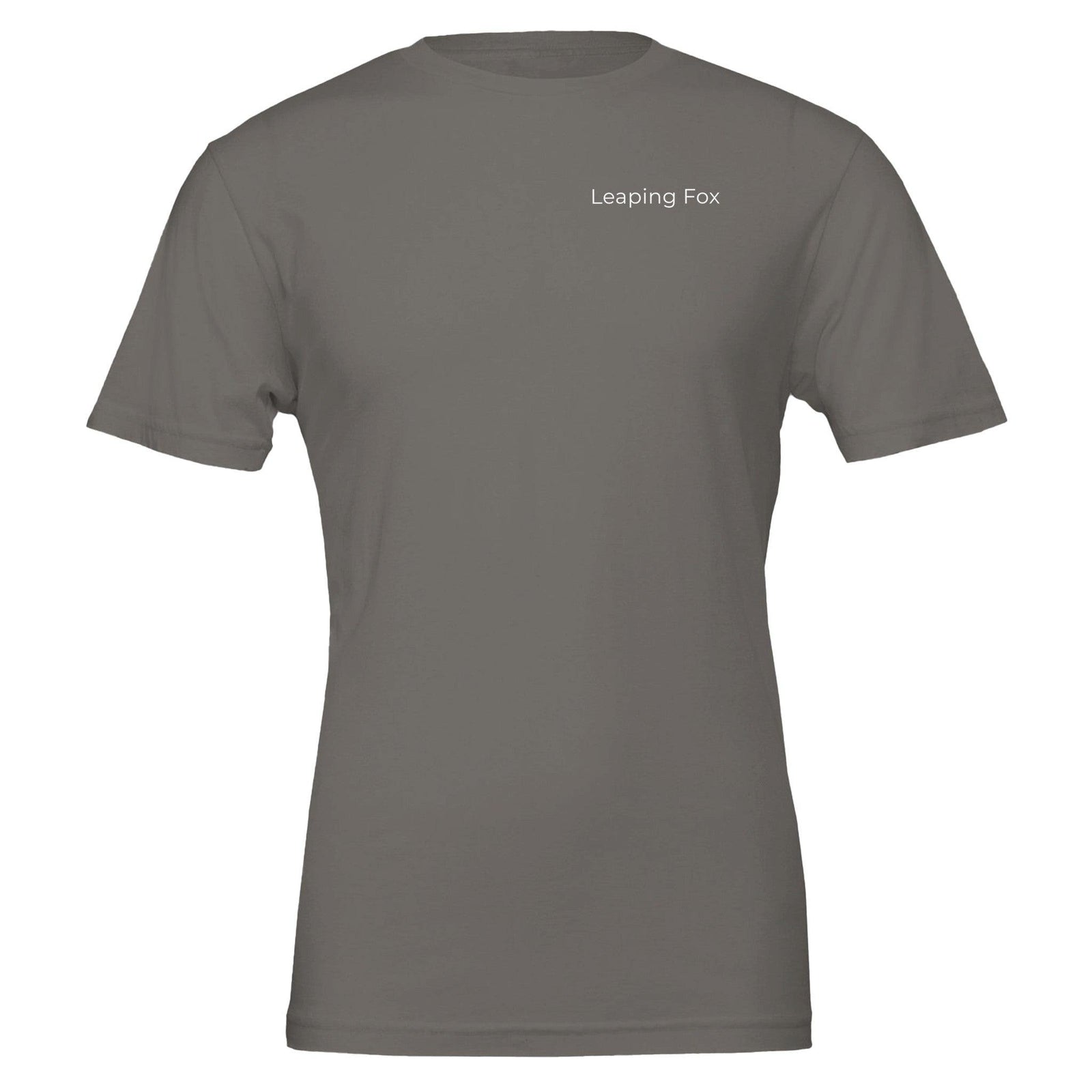 leeping fox grey t-shirt back