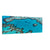 Clear ocean water highlighting coral reef geometry.

