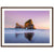 Dusk scene with sea arch and still water in vertical format.

