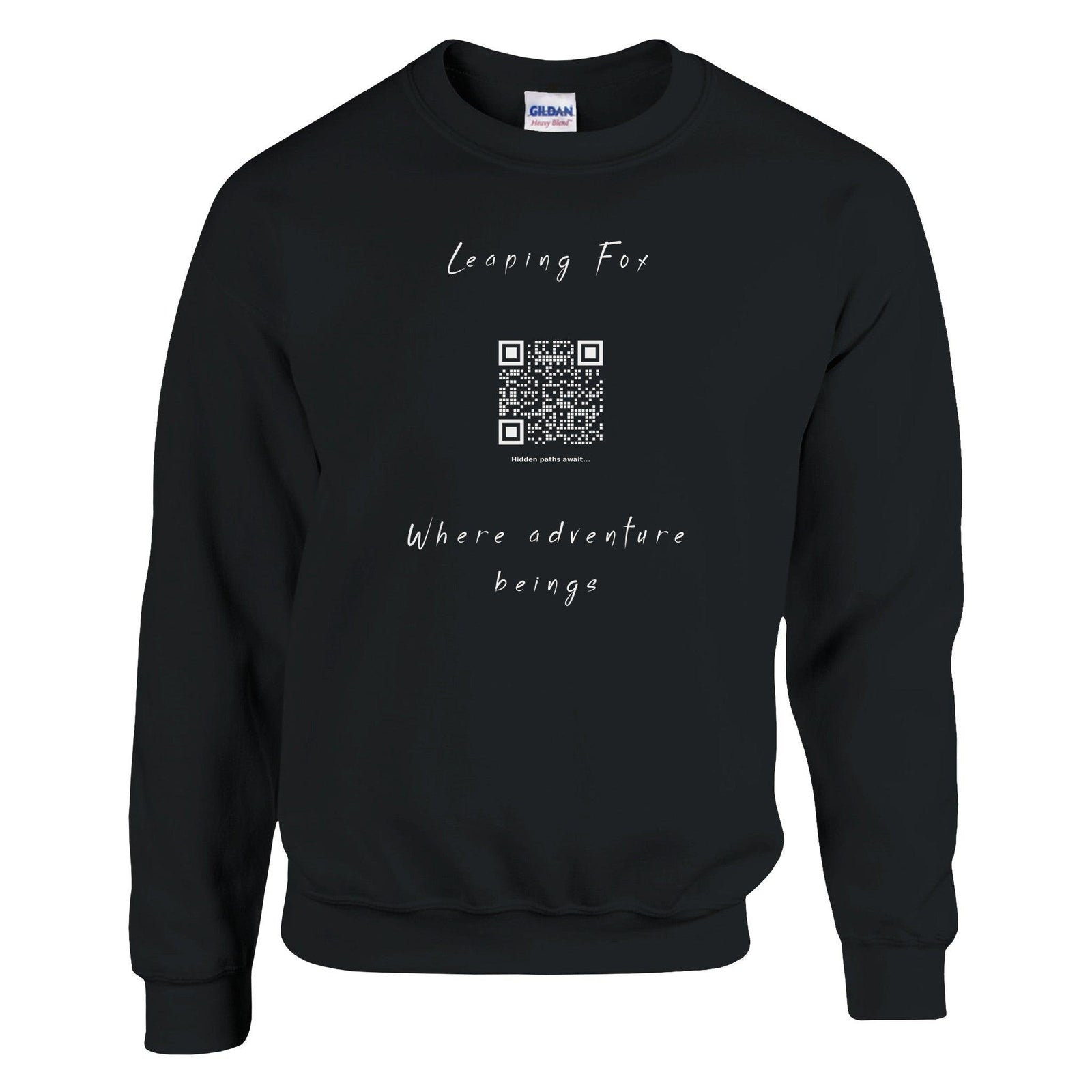 leeping fox black QR Code huddie 