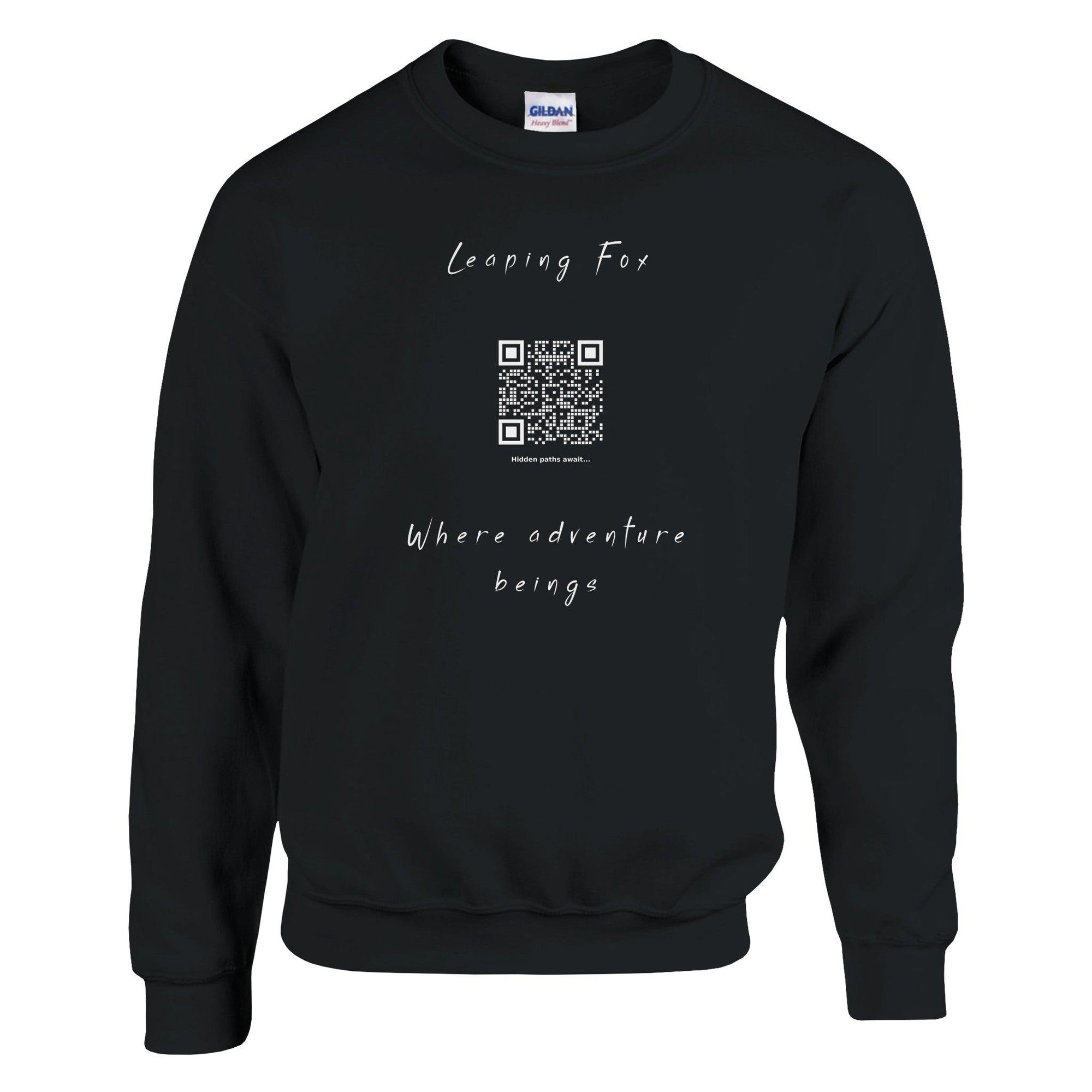 leeping fox black QR Code huddie 