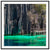 Jagged rock walls over turquoise waters in a tranquil framed print.

