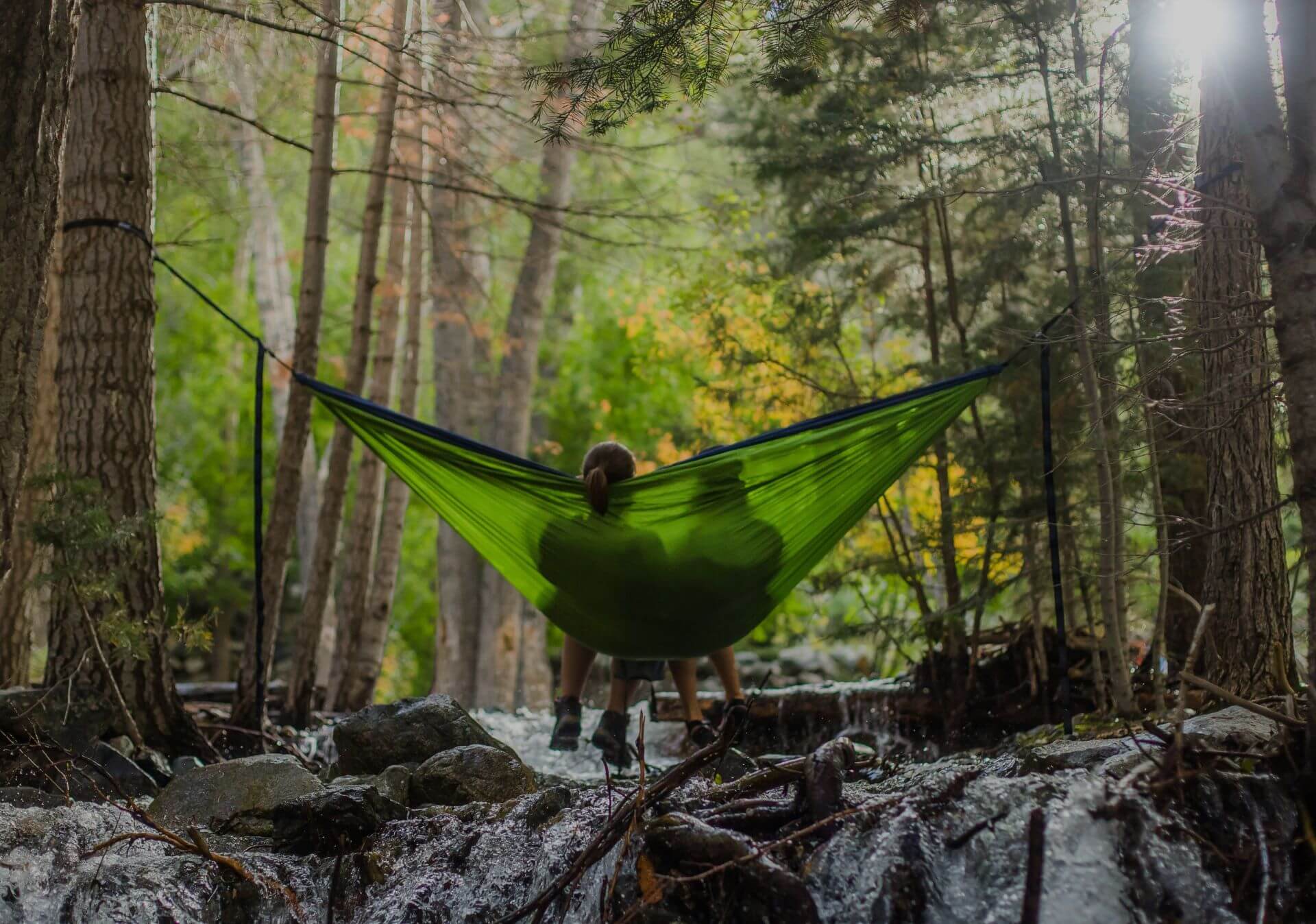 swing between tree
