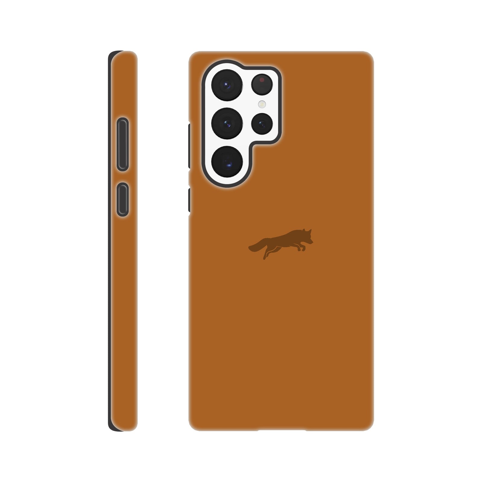 orange fox mobile cover