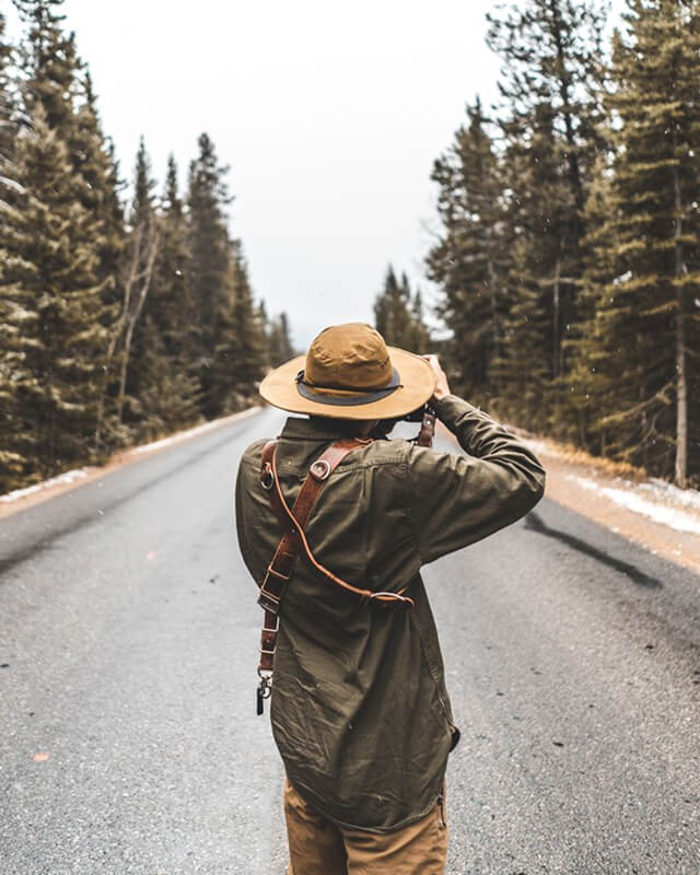 Man hunting in the forest