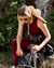 sitting in forest