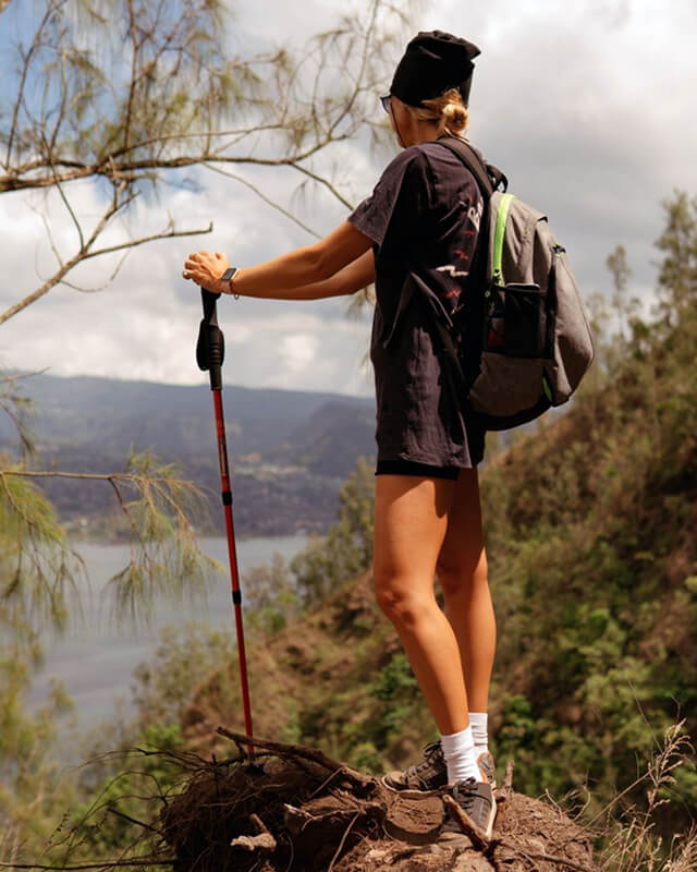 Reached top hiker