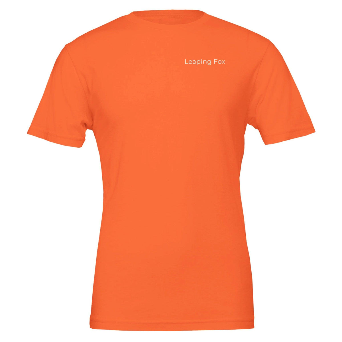 leeping fox orange t-shirt back